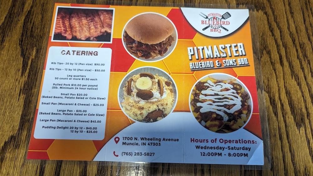 Pit Master Bluebird and Sons BBQ Menu image 3